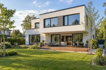 House with a garden and terrace